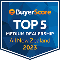 BuyerScore Top 5 Medium Dealership New Zealand Award Badge